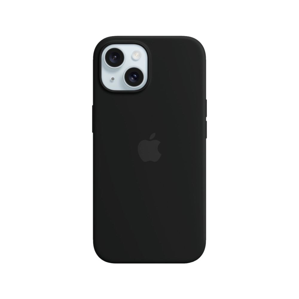 Case de Silicona Compatible con iPhone 15 Negro