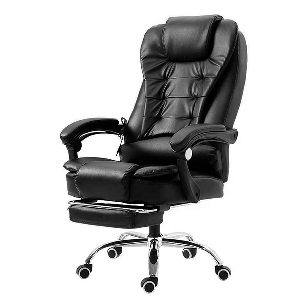 Silla Ger Evox Masajeador 7Ptos. Reposapies CT809-5F Negro