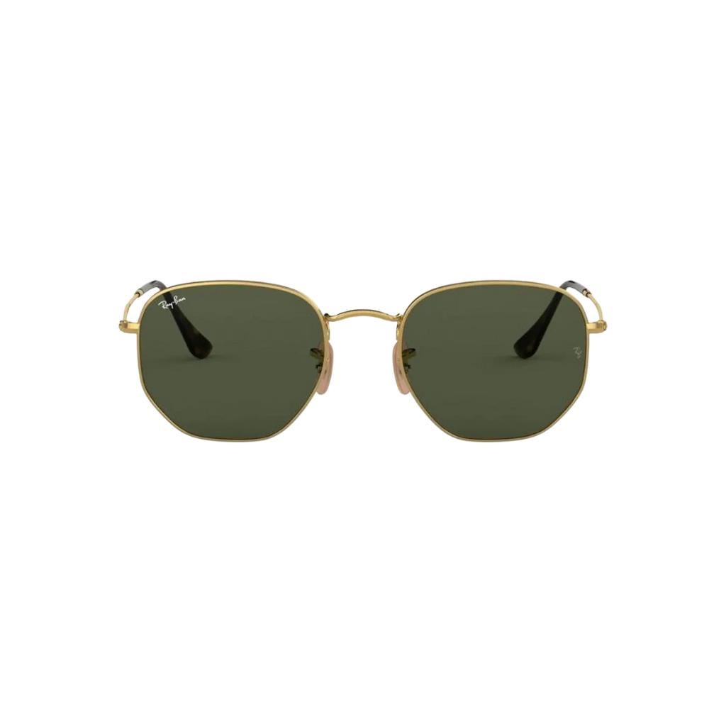 Lentes de sol Ray Ban 3548N Hexagonal Dorado Lunas Clásicas