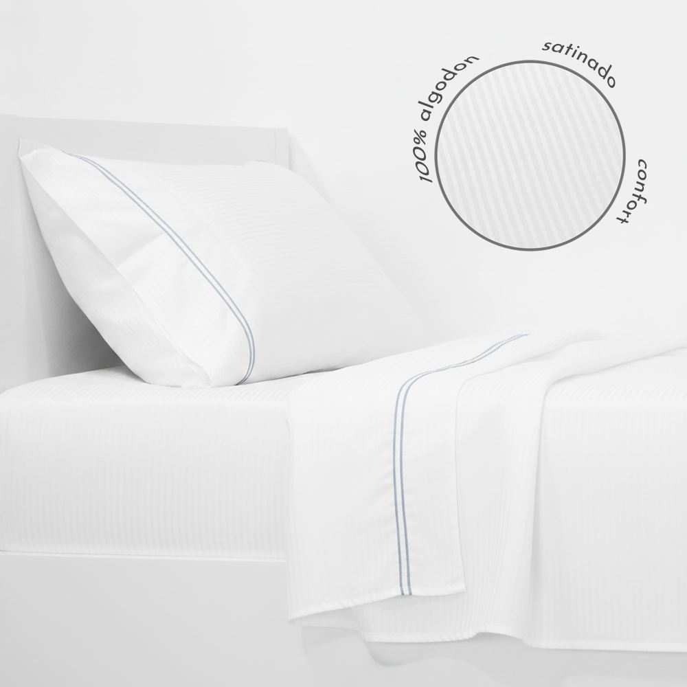 Sábana Premium 300 hilos 100% Algodón Arlin