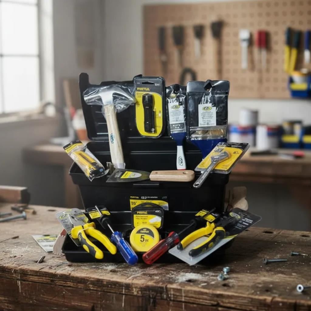 Caja Herramientas Equipada 13 Pzas C&A / Pretul  - Negra