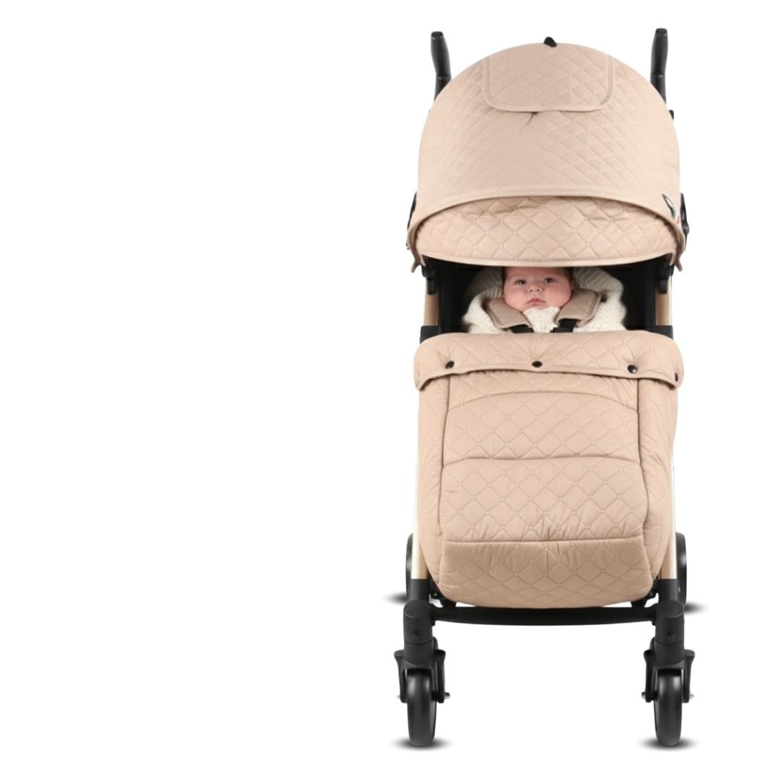 Coche Bastón de Lujo «SINNIA II» con Manillar Giratorio Beige