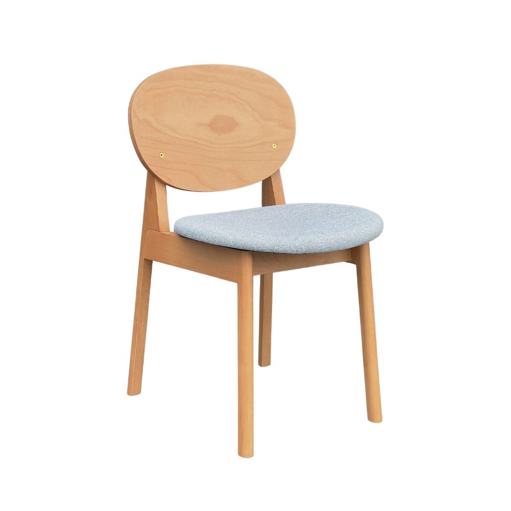 Silla Siren Gris B/Natural - Ziyaz