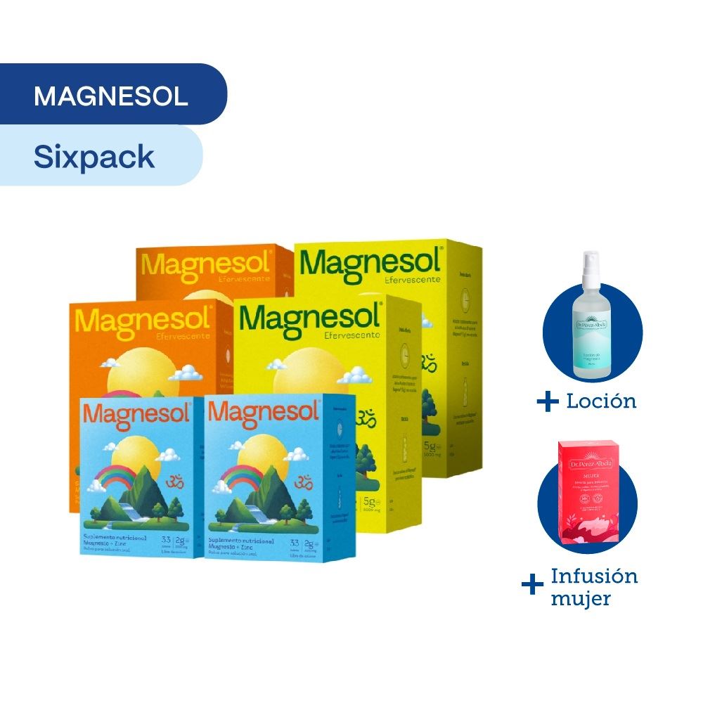 SIXPACK: MAGNESOL SURTIDO x 33 sobres