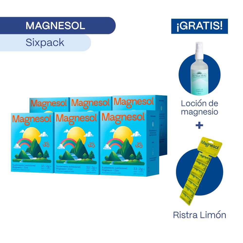 PACK 06 MAGNESOL CLÁSICO x 33 sobres