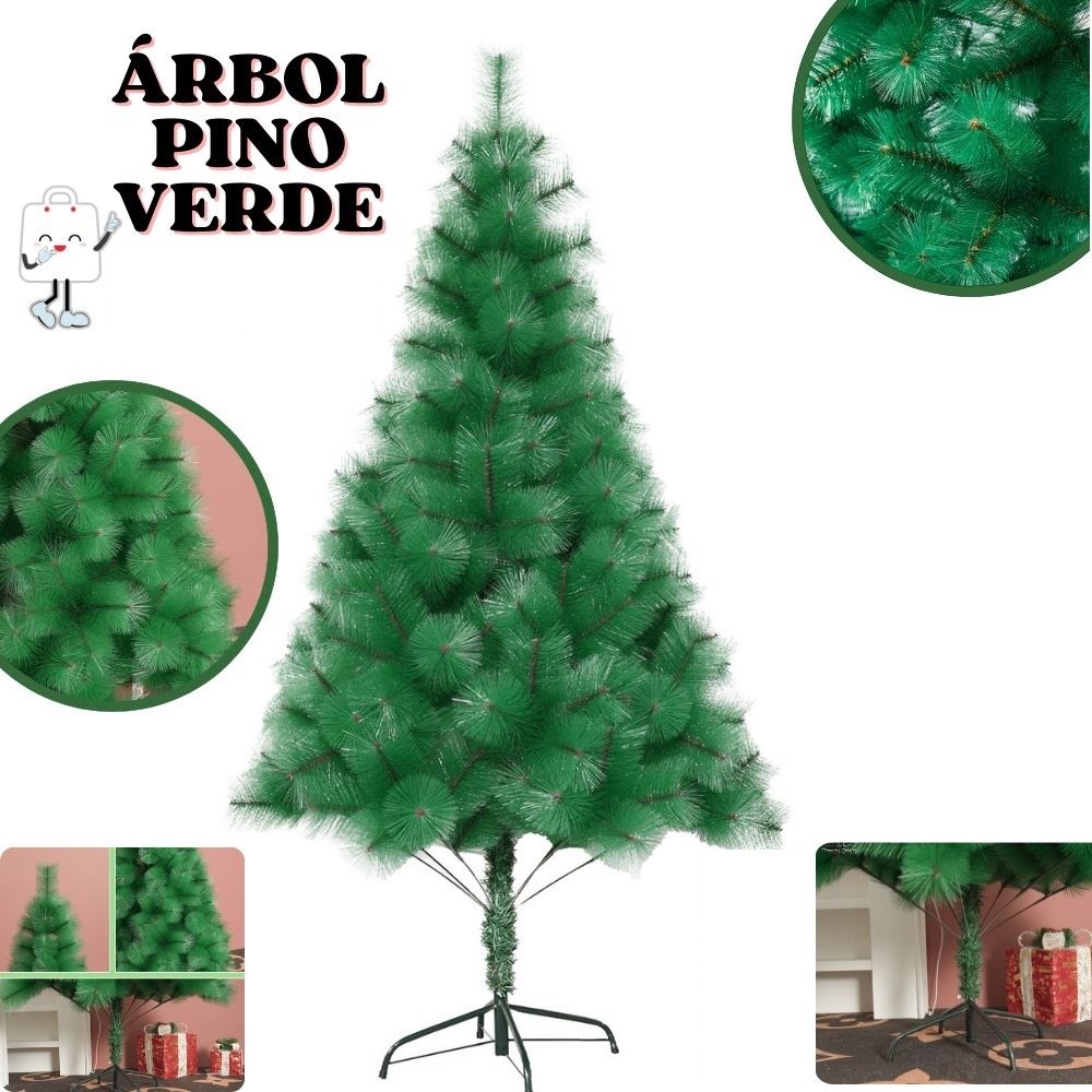 Arbol Navideño de 210cm de Alto Pino de navidad verde