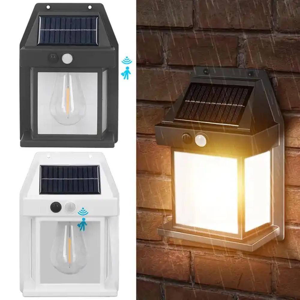 Lampara solar Luz de pared y exteriores con sensor de movimiento