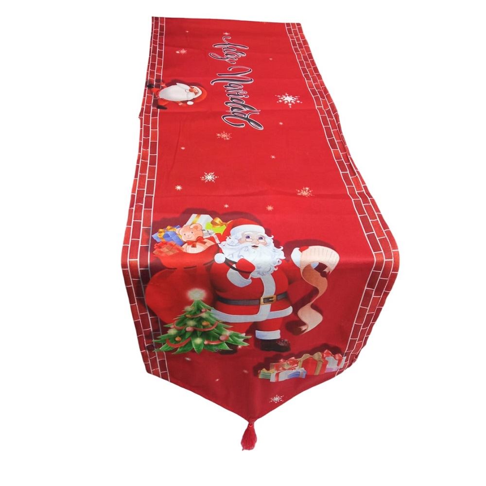 Camino de mesa navideño mantel central para esta navidad