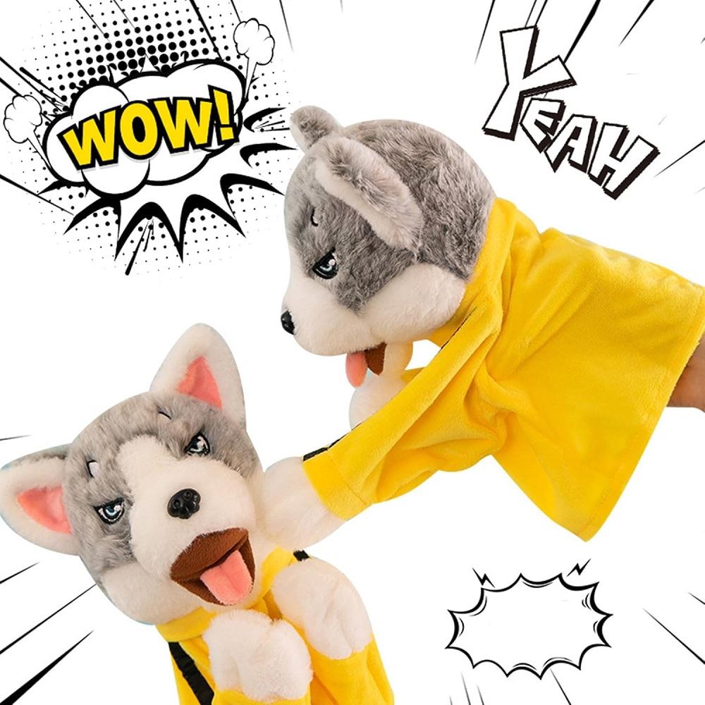 Guantes de boxing marioneta con sonido Perro boxeador un Par