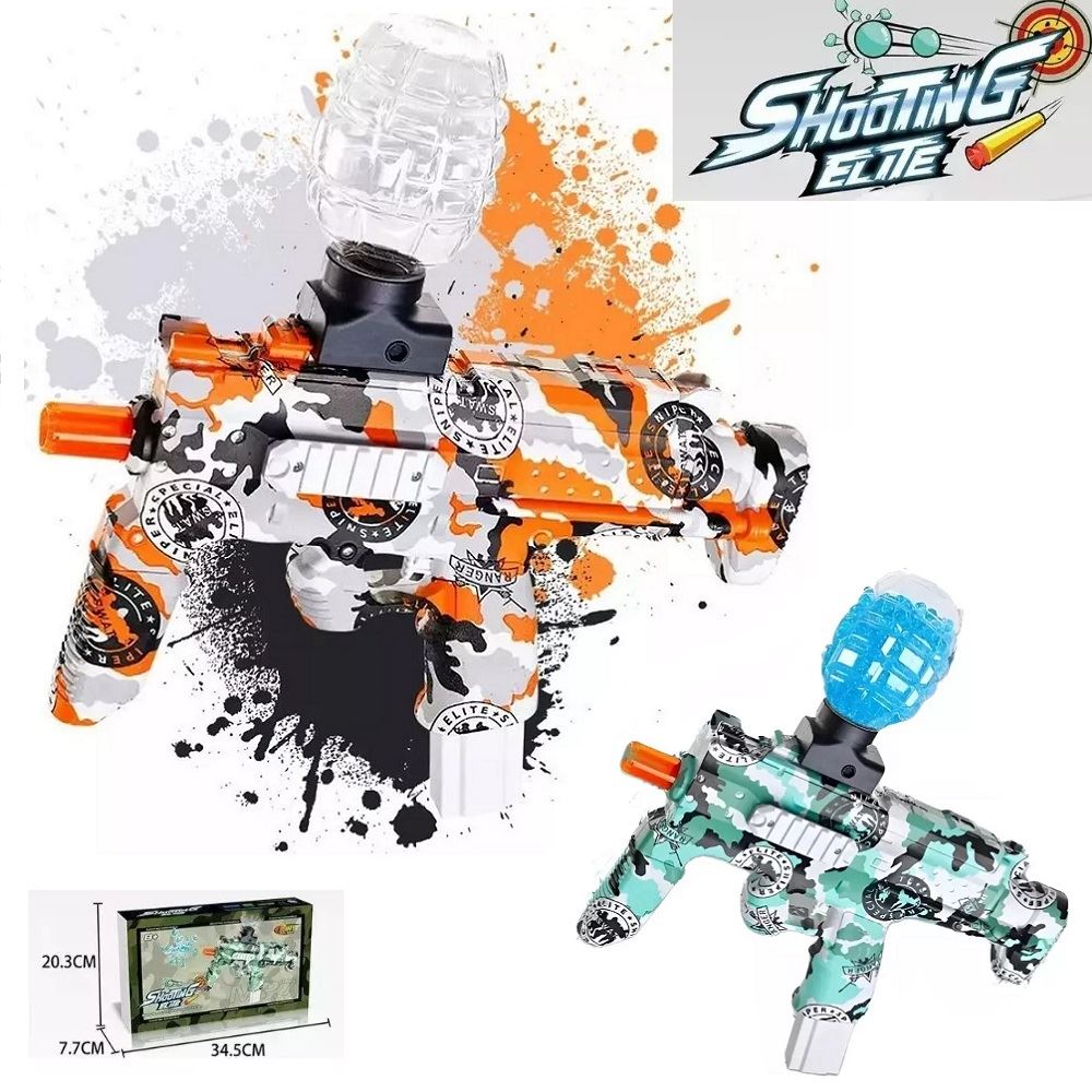 Pistola de juguete lanzador de bolitas hidrogel Naranja
