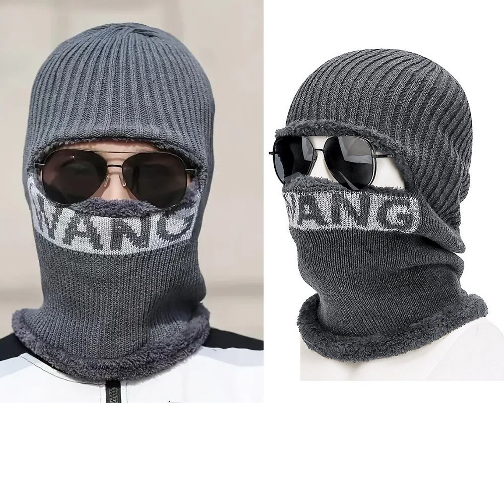 Gorra con cuellera pasamontaña Wong Gris