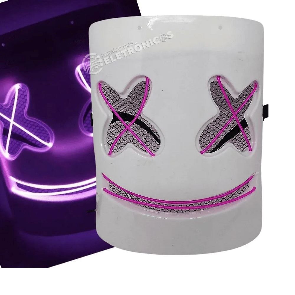 Mascaras para fiestas halloween con luces Morado