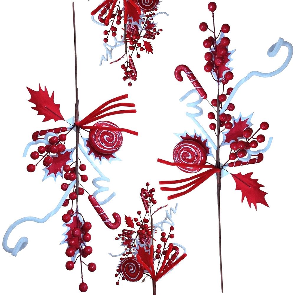 Ramas de Bayas navideñas decorativas