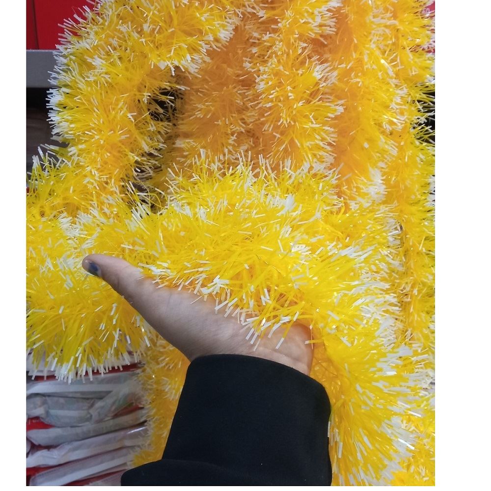 3 Unid Guirnaldas navidenas 2mts x 7cm Enredaderas amarillas