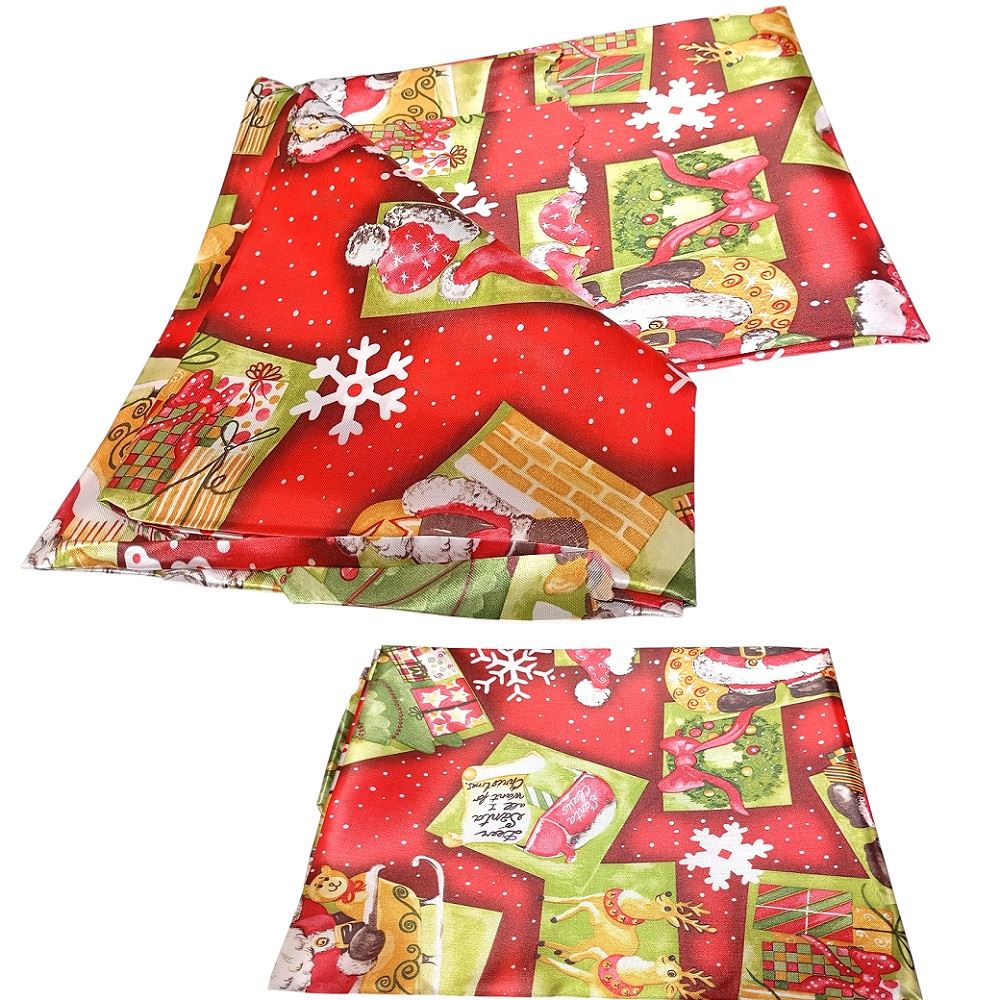 Mantel navideno para mesa rectangular 250 cm x 150 cm