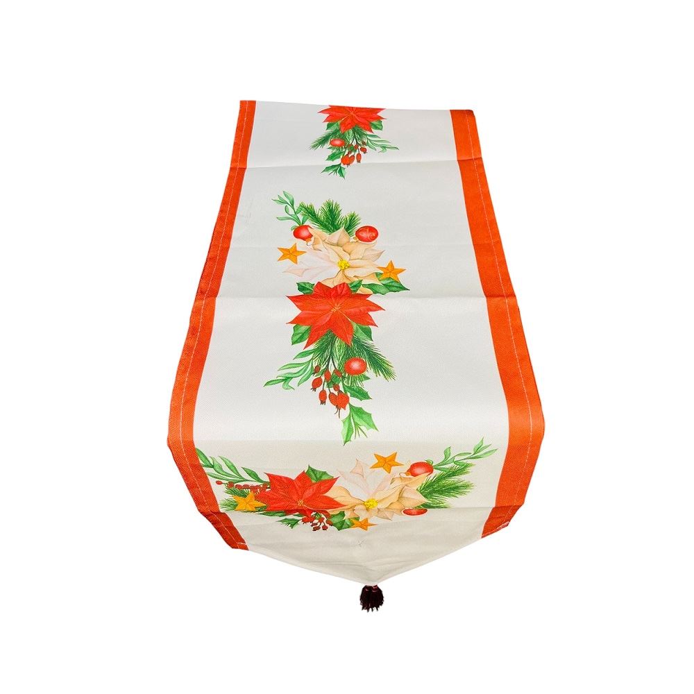 Caminos de mesa navideños Lino grueso 155cm x 32cm