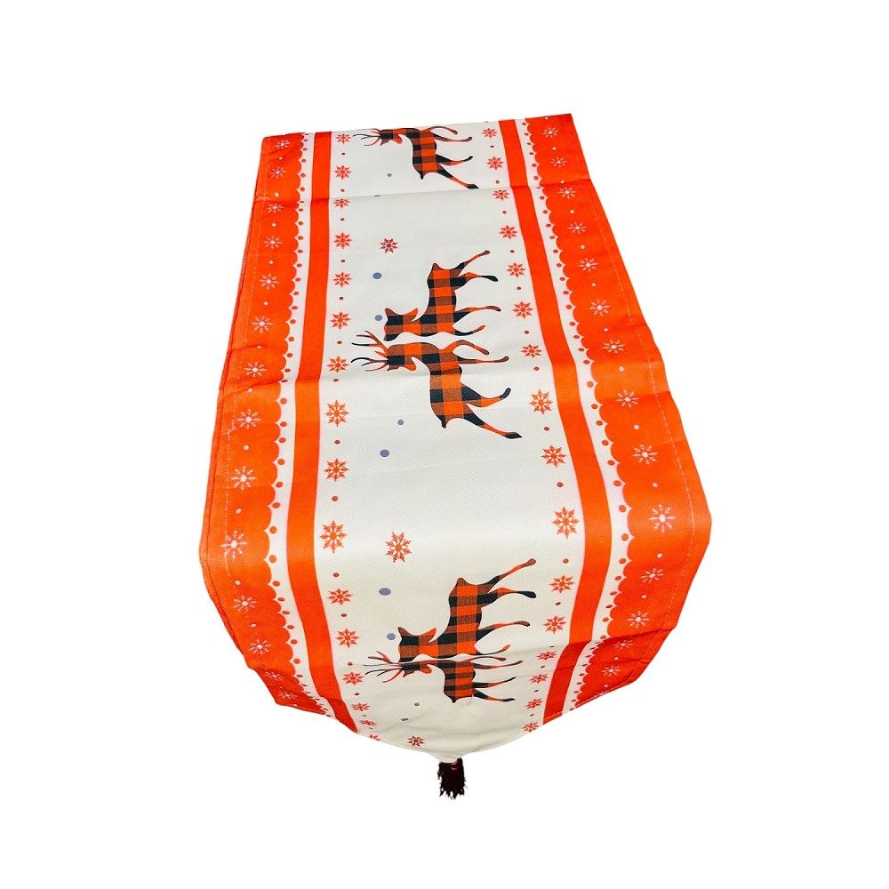 Caminos de mesa navideños Lino grueso 155cm x 32cm