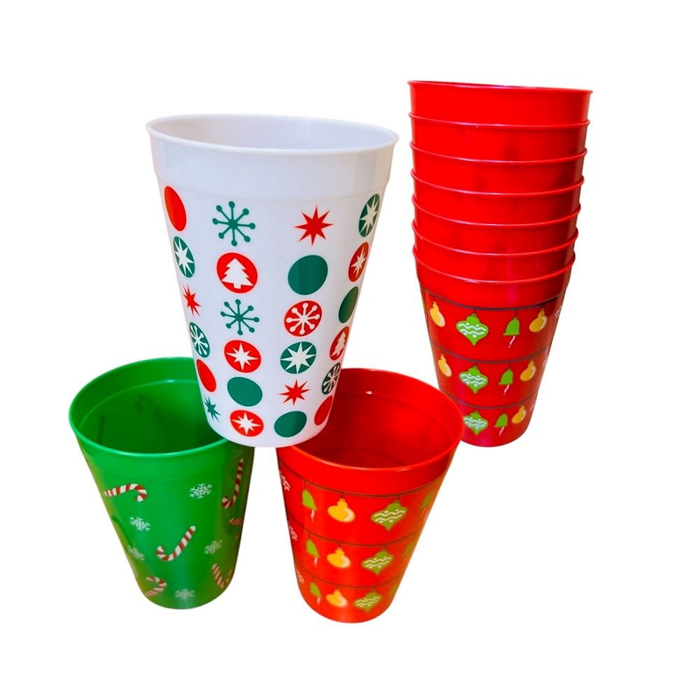 Set de 6 Vasos Navideños chocolatada 350ml