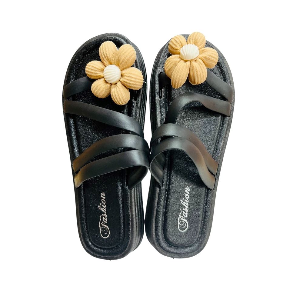 Sandalias coreanas PVC antideslizantes Negro Talla 37