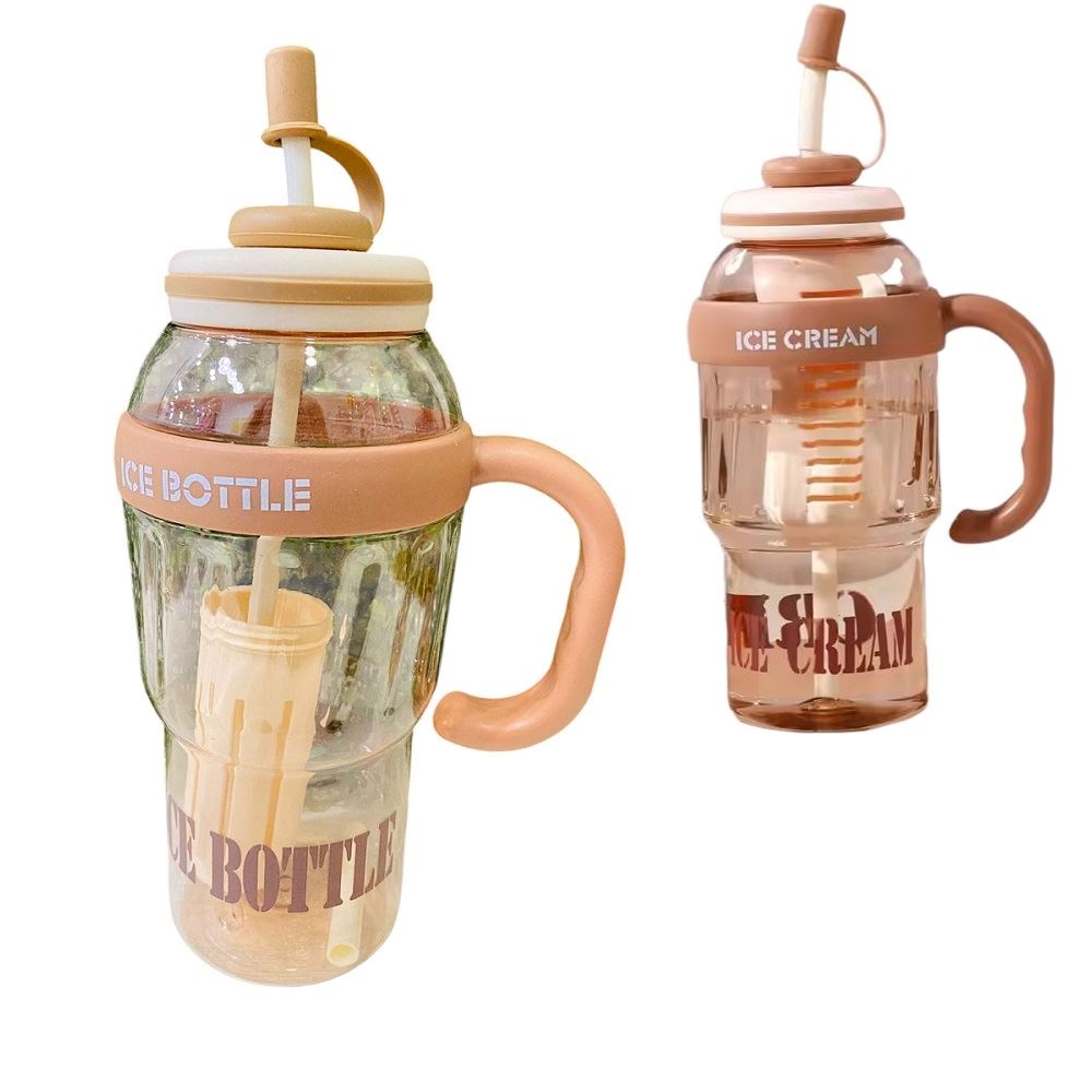 Tomatodo ICE BOTTLE 1200ml con caña Marrón