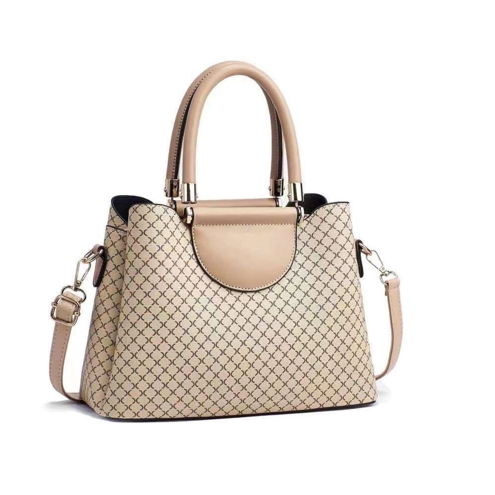 Bolso de mano cartera para mujer Cuero PU Beige