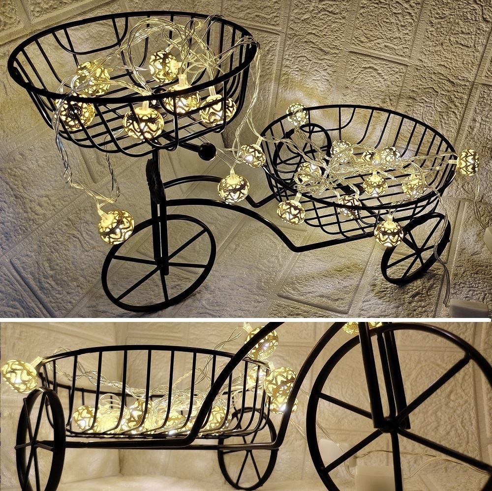 Macetero Cestas multifunción organizador decorativa + Luces chinas