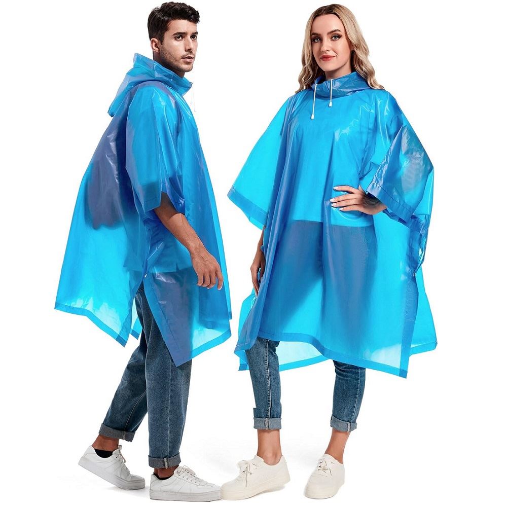 Set de 2 Ponchos de agua EVA protector para lluvias impermeable