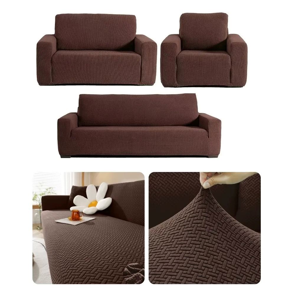 Fundas para sofa protector para muebles 1,2,3 cuerpos - Marron