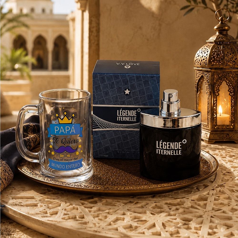 Set de una taza chop de vidrio Regalos día del padre
