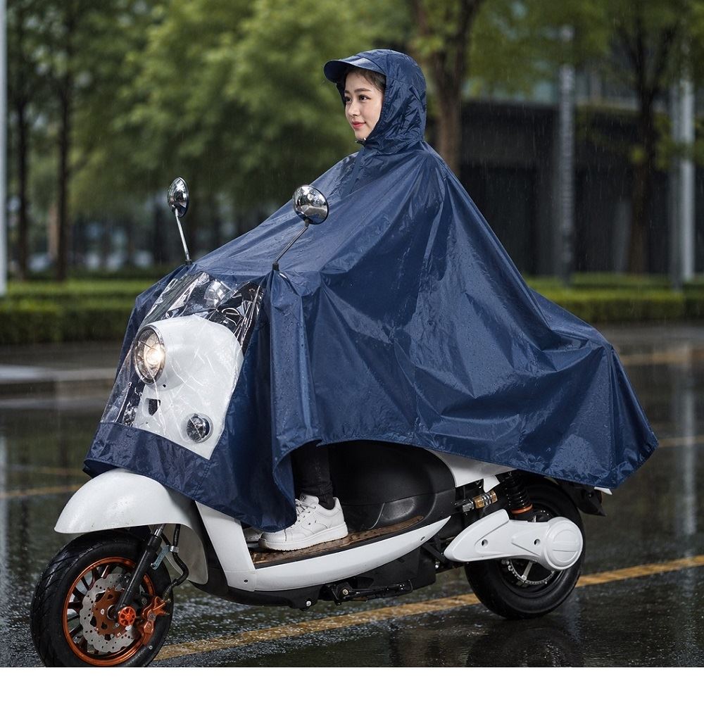 Ponchos ciclo Motorizado impermeable protector de lluvias / Azul Oscuro