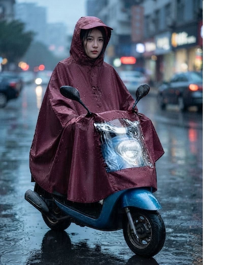 Ponchos ciclo Motorizado impermeable protector de lluvias / Vino