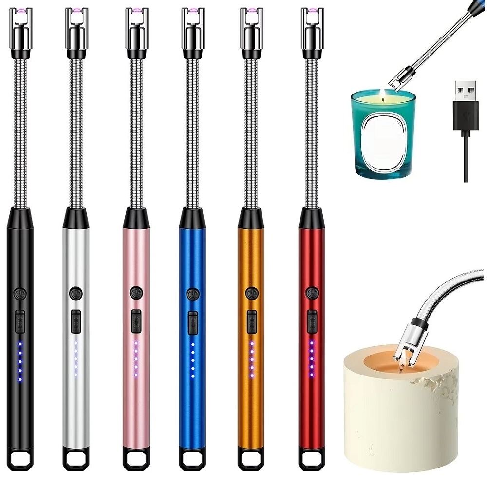 set de 2 Encendedores eléctricos de cocina recargable USB