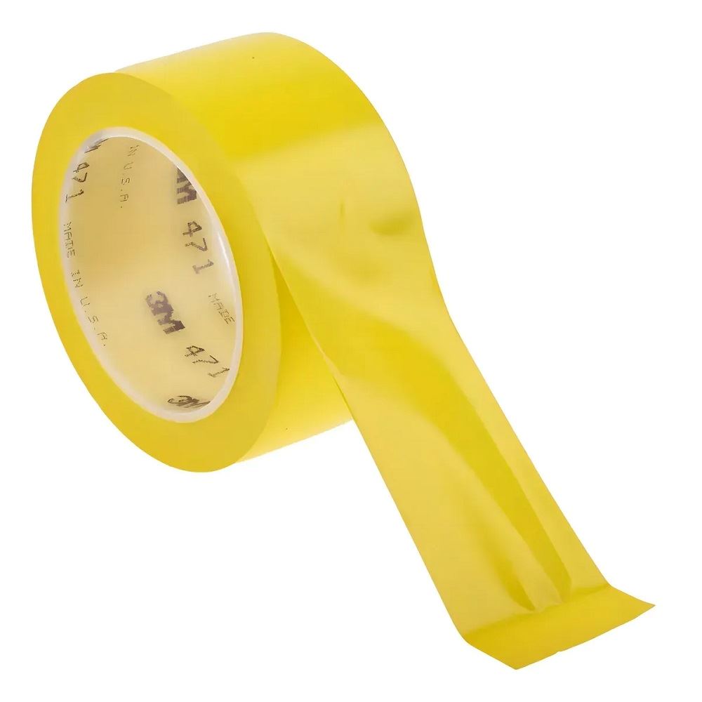 Cinta de embalaje de colores 200 Yardas - Amarillo / 6 Und.