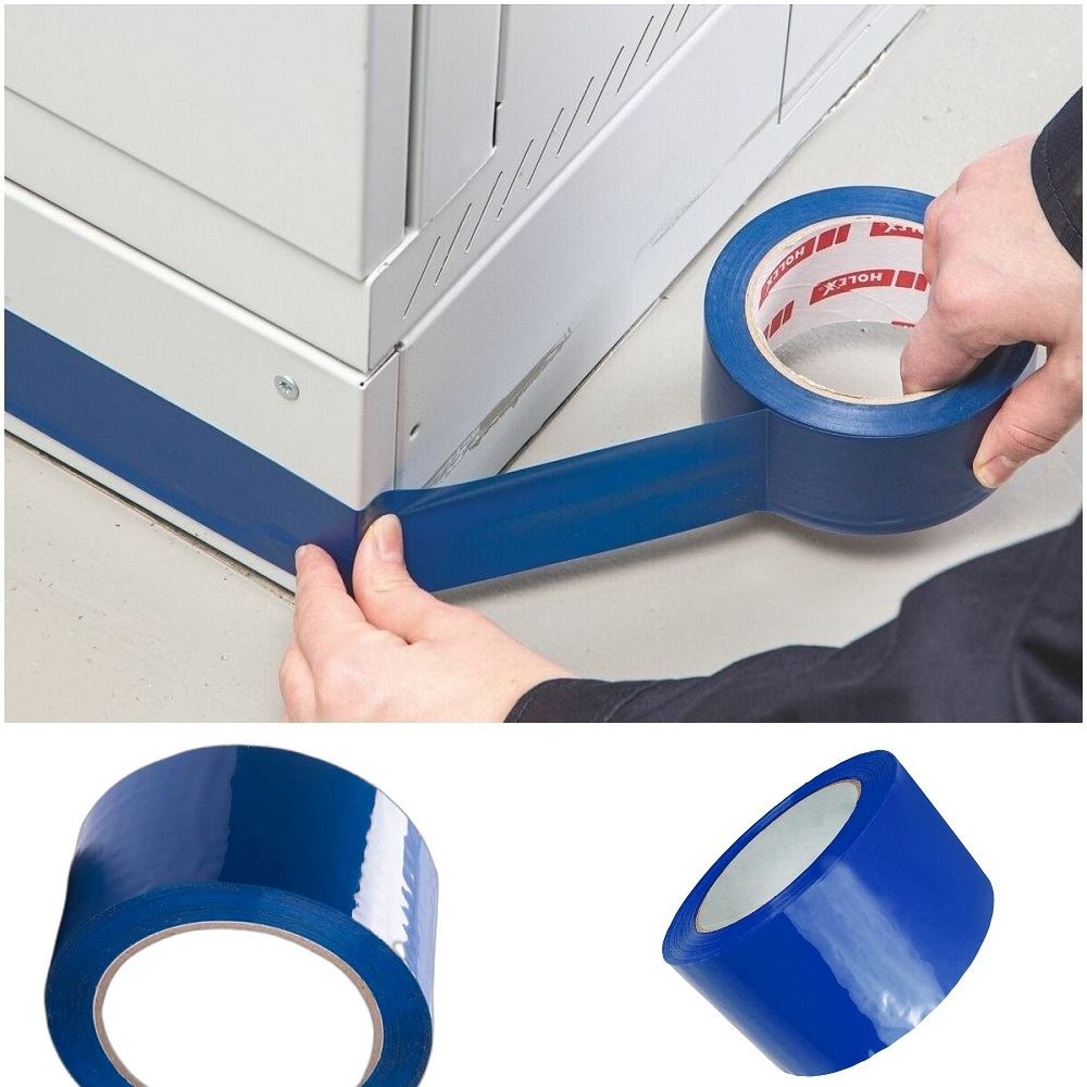 Cinta de embalaje de colores 200 Yardas - Azul / Pack 6 / Azul