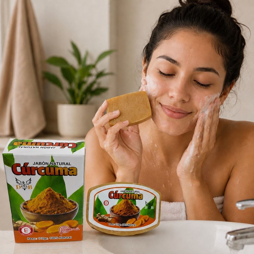 blister de 4 Jabones de glicerina Cúrcuma y Vitamina C