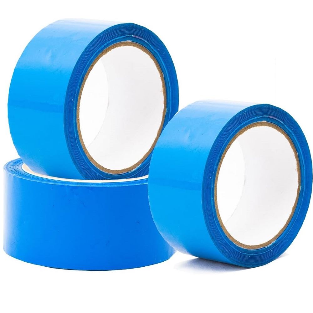 Cinta de embalaje de colores 200 Yardas Celeste - Pack 6