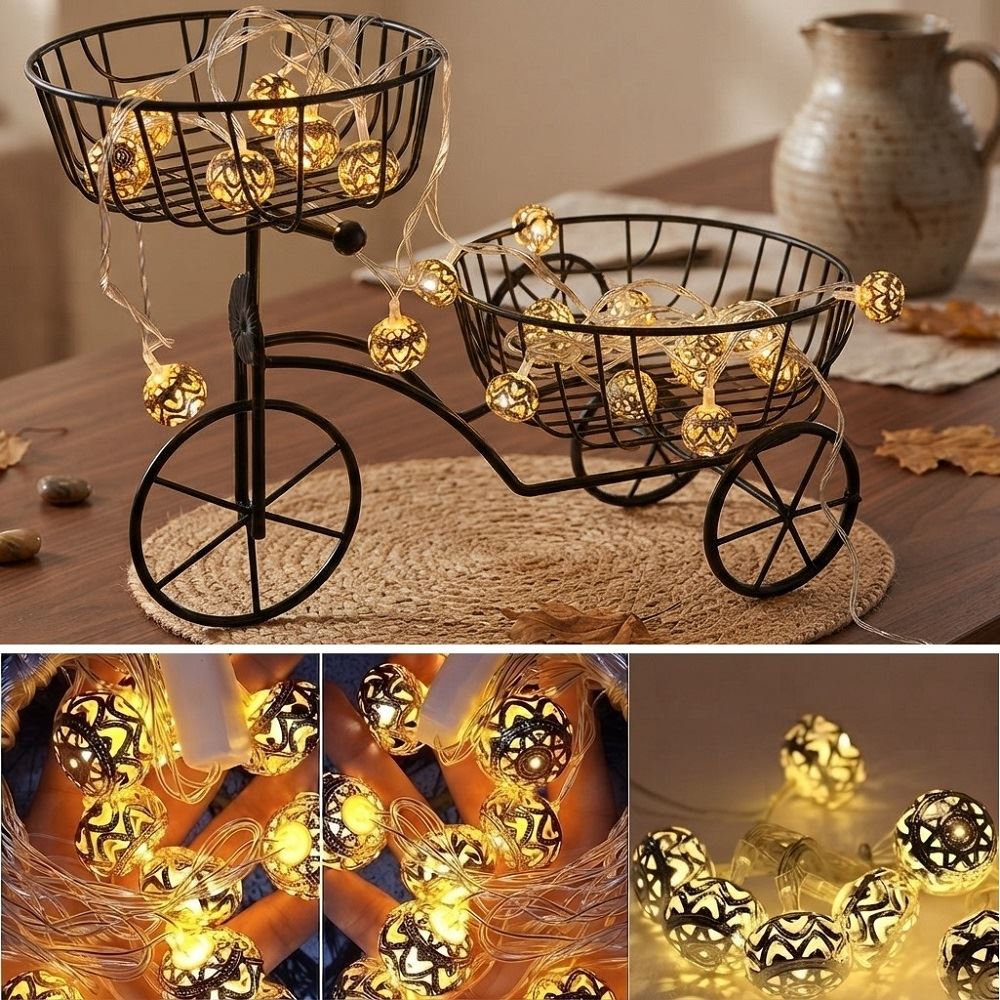 Decoracion de Mesa con Luces  y Triciclo Multifuncional