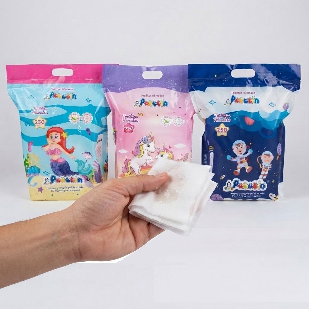 Paños humedos toallitas suaves petetin 250 hojas