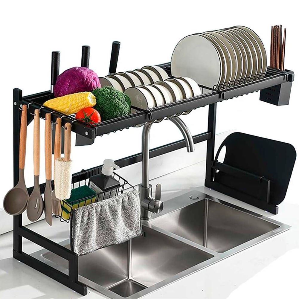 Organizador escurridor de platos para fregadero rack de 85 cm
