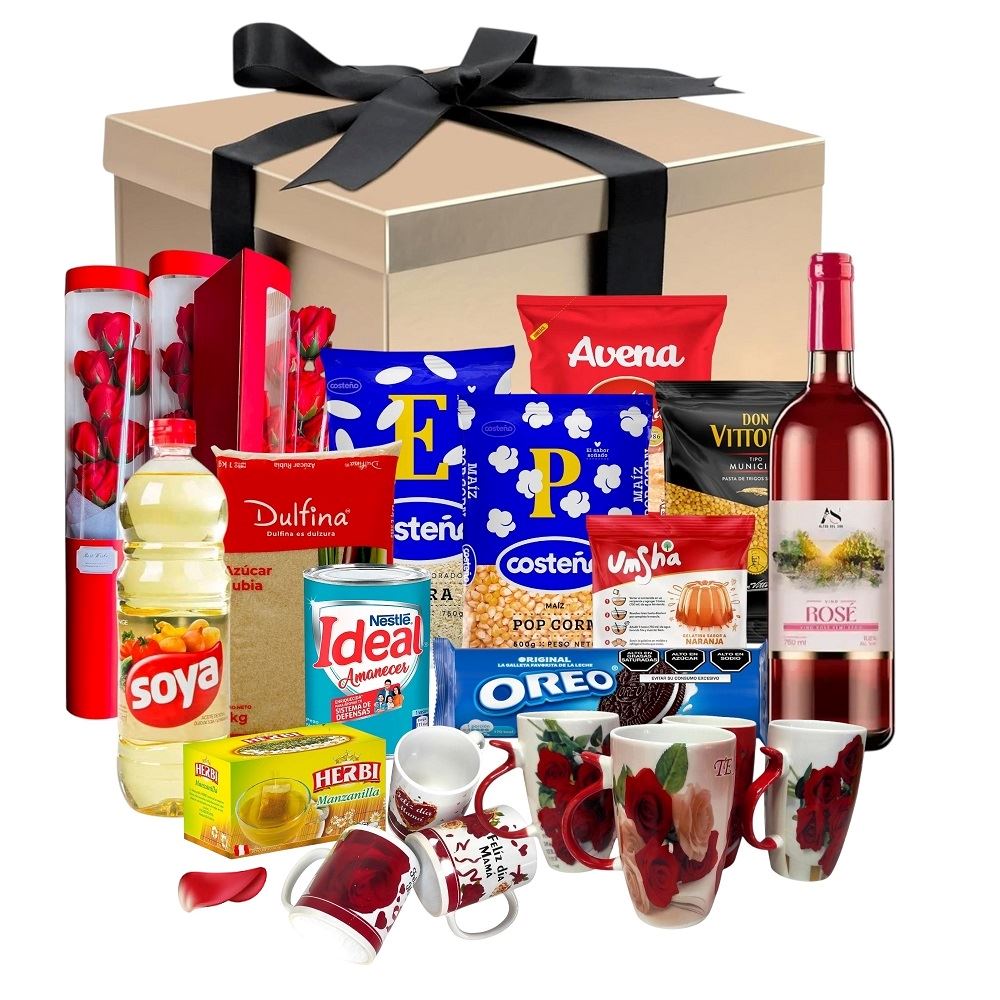 CANASTA DE VIVERES REGALOS FELIZ DIA MAMA