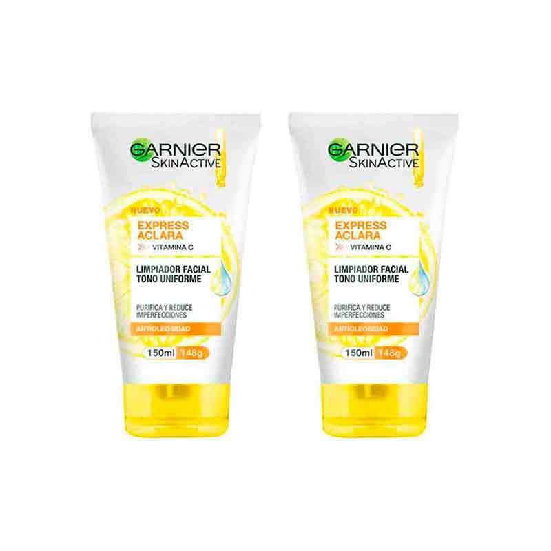Duo Pack Garnier Gel De Limpieza Express Aclara Vitamina C