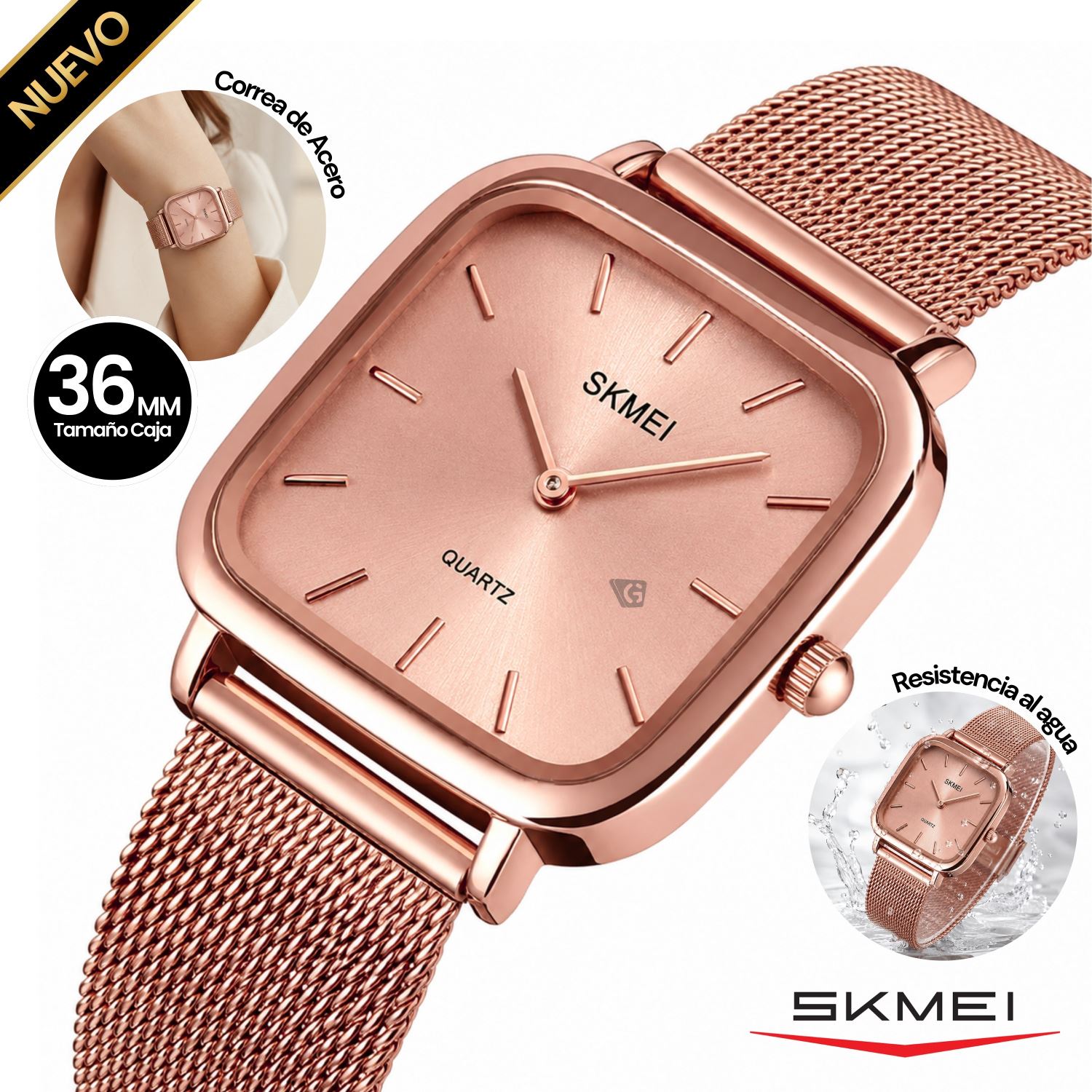 Reloj Mujer Skmei Rosa 2292