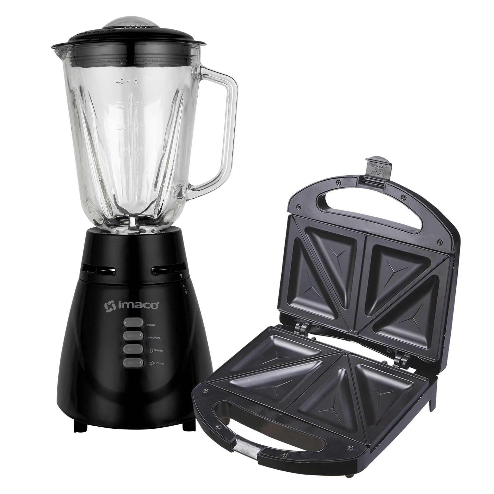 Combo Imaco: Licuadora BL4125VN 500W + Sandiwichera IST101N 750W