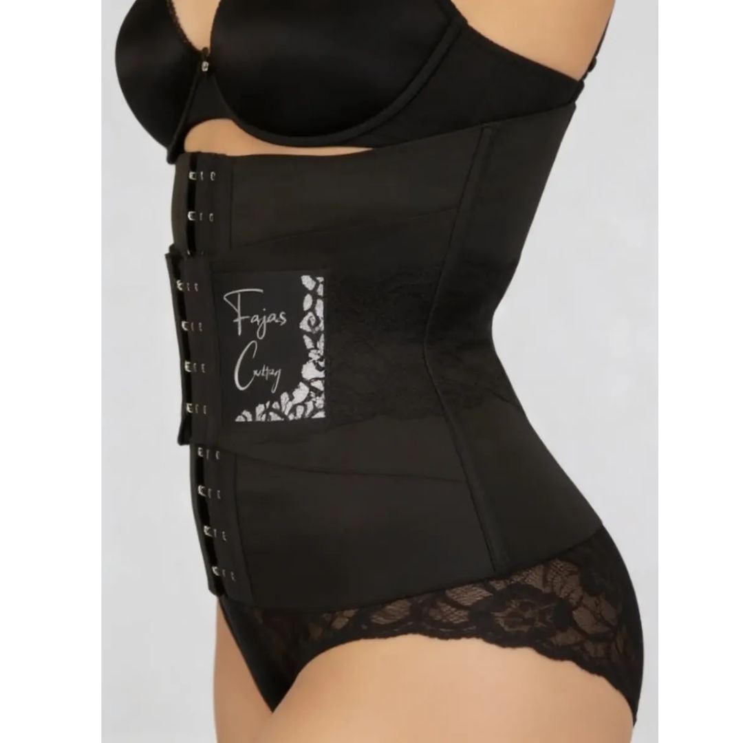 Faja Cinturilla Reloj de Arena con Broches
