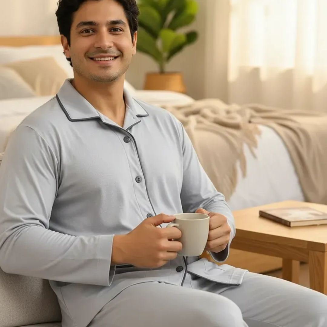 Pijama de Hombre Manga Larga + pantalón