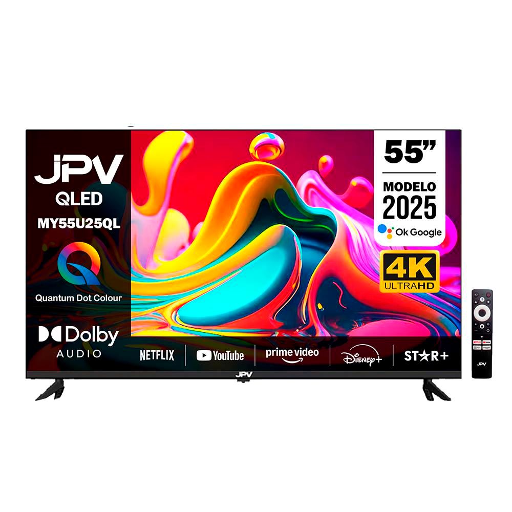 Smart Tv Qled 55'' JPV MY55U25QL Google Tv 4k FHD