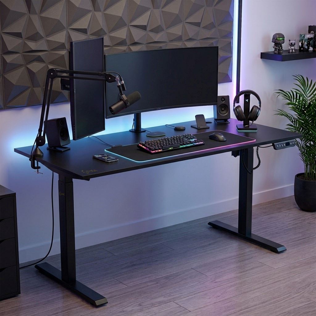 Escritorio Eléctrico Dreizt Altura regulable 120x60 Negro XDesk Smart
