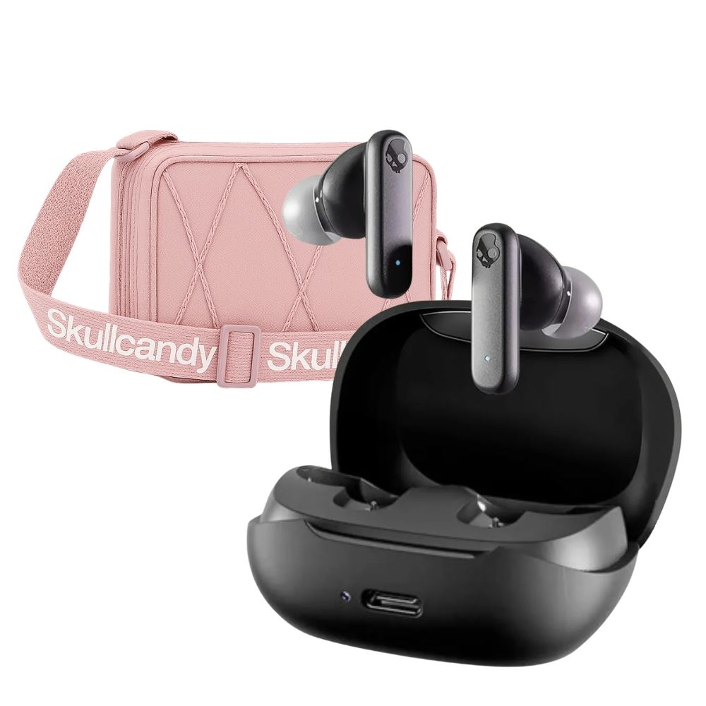 AUDIFONO SKULLCANDY SMOKIN BUDS + SIDBAG MORRAL ROSADO