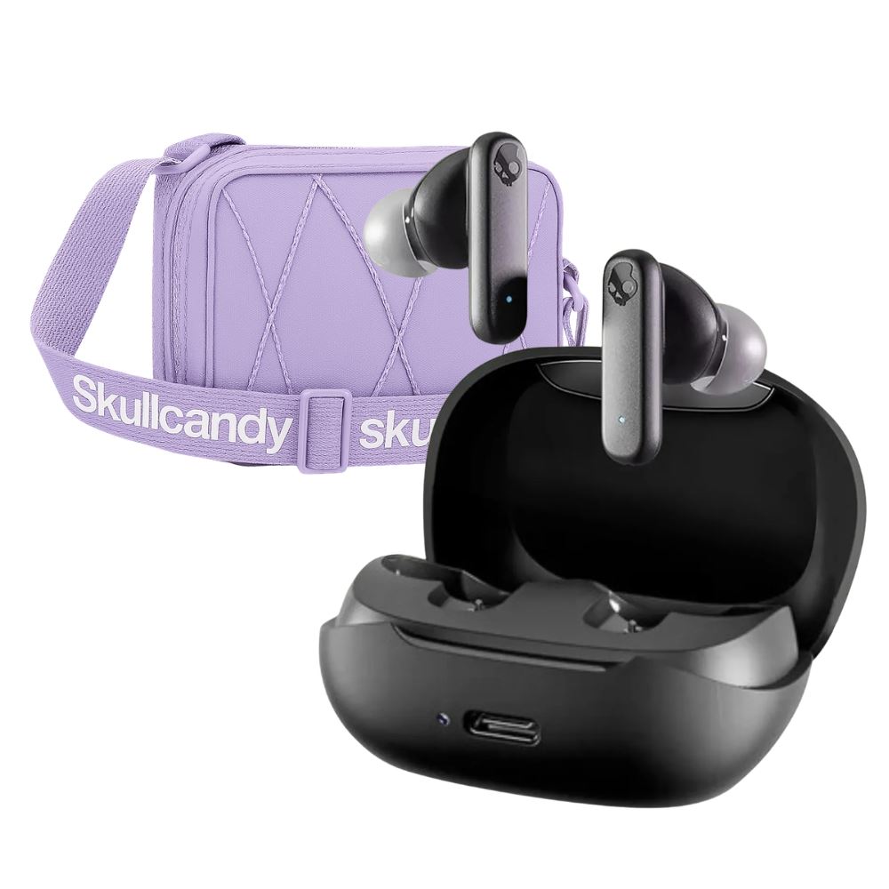 AUDIFONO SKULLCANDY SMOKIN BUDS + SIDBAG MORRAL LILA
