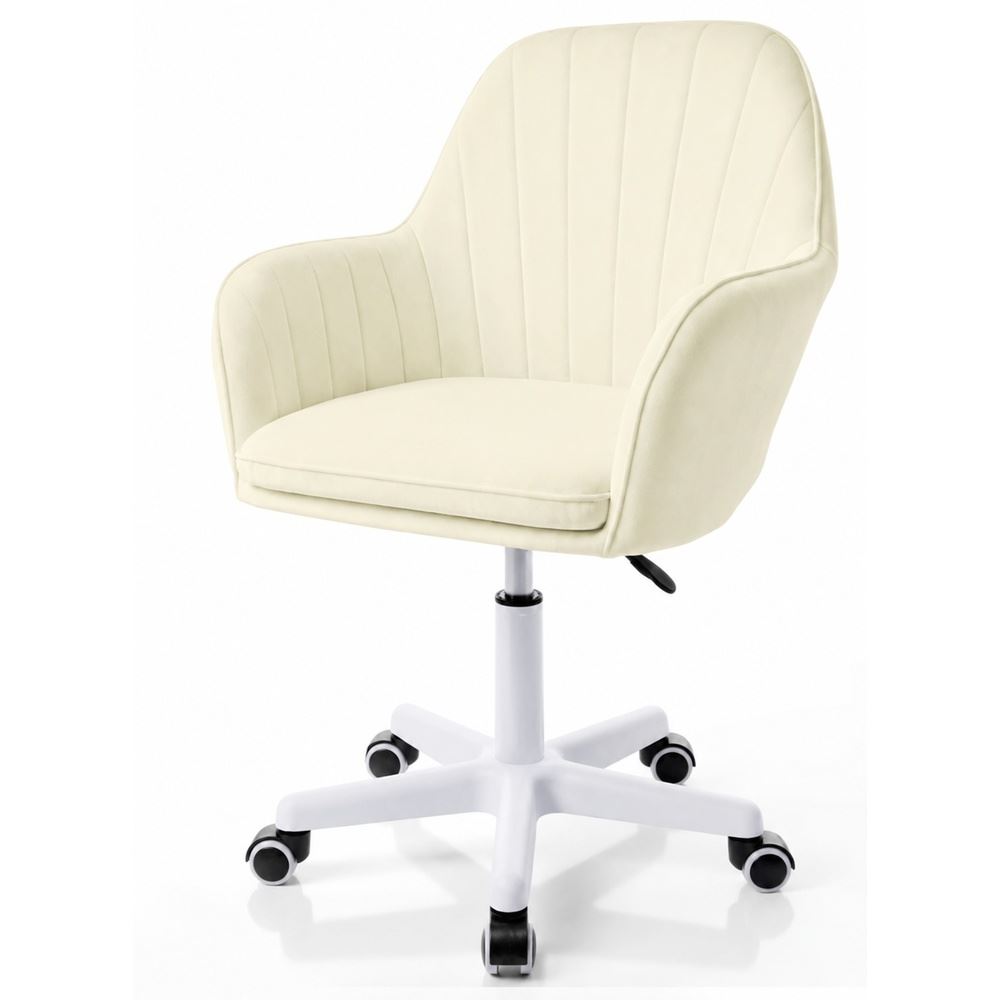 Silla Giratoria de Escritorio Oficina Buckingham Soft Blanca